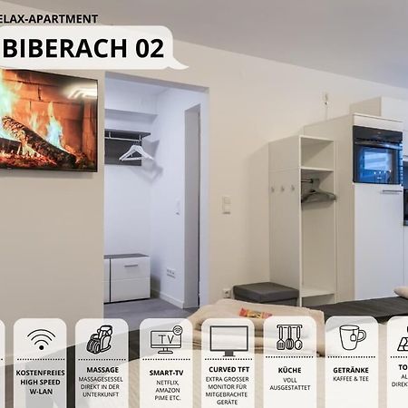 Relaxapartment 2 Massagesessel Smarttv Kueche Biberach an der Riss Bagian luar foto